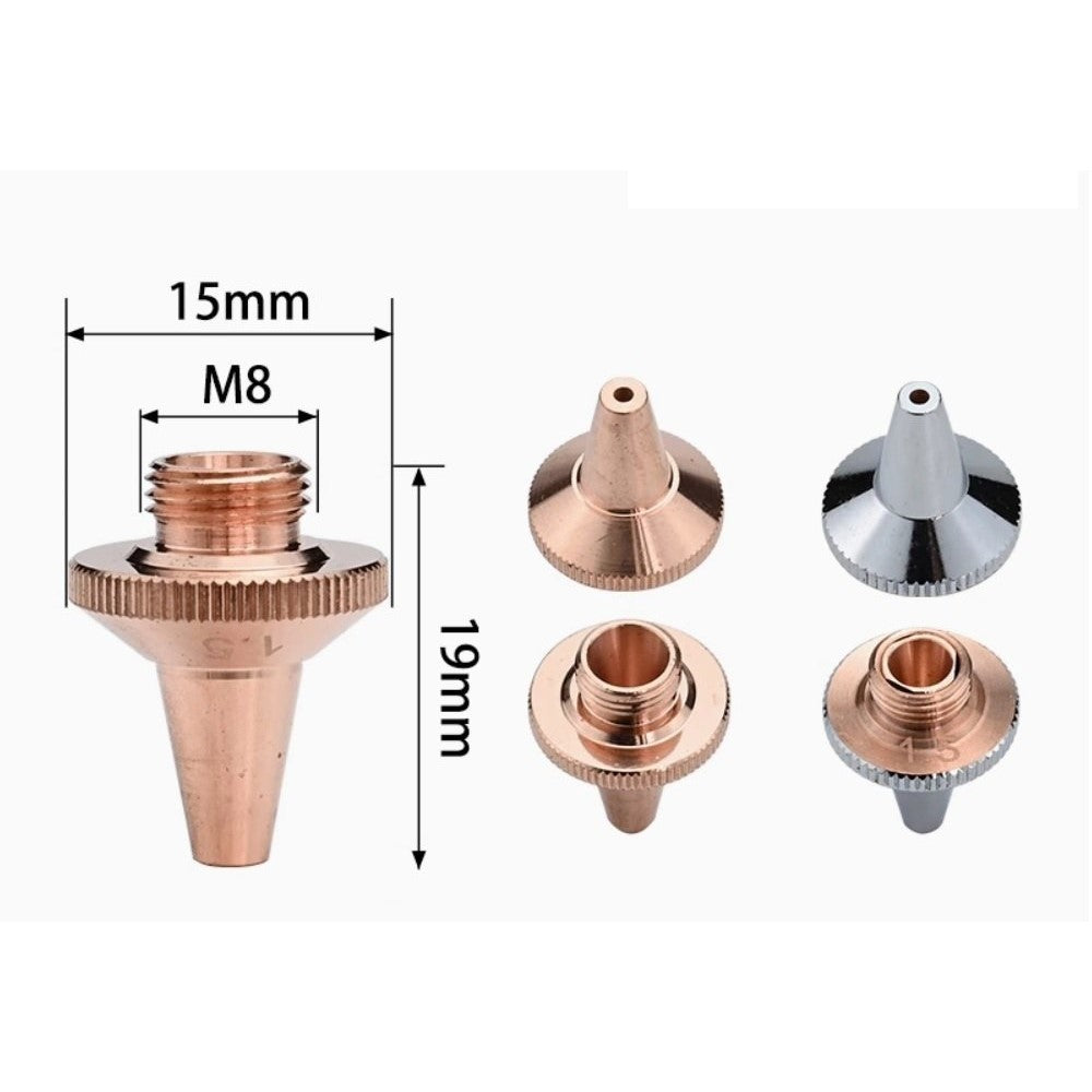 3D M8 Laser Nozzles for Tube Laser Cutting Raytools Head
