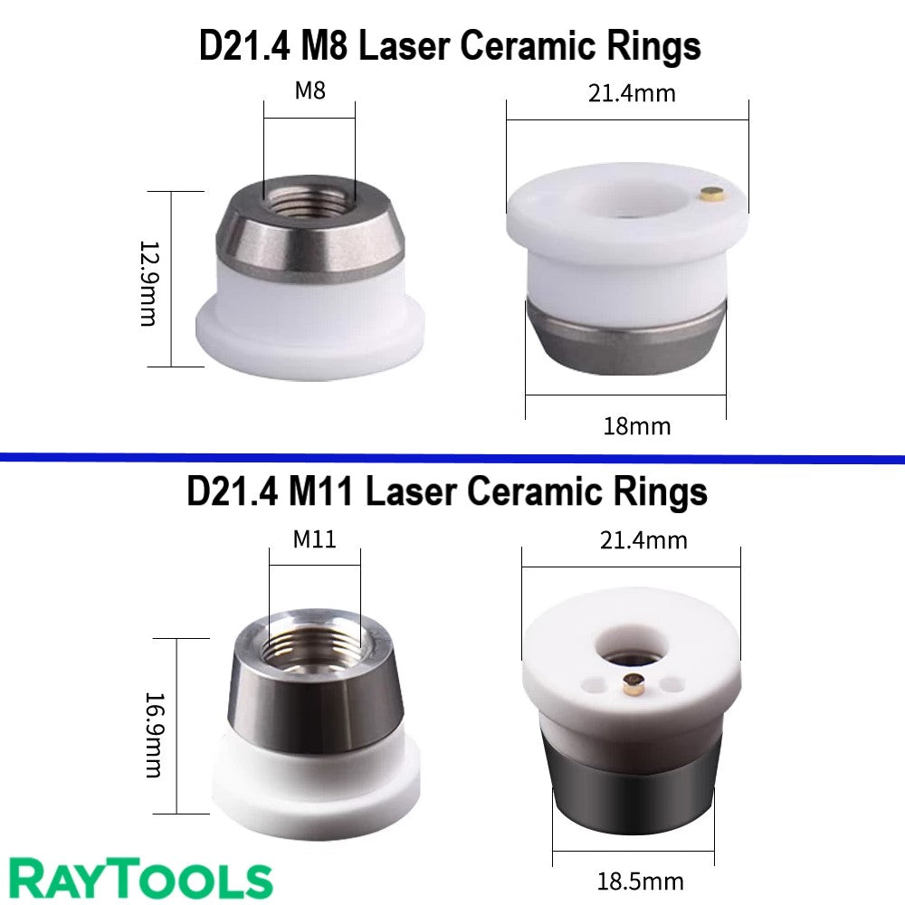 D21.4 M8 laser ceramic rings for Raytools