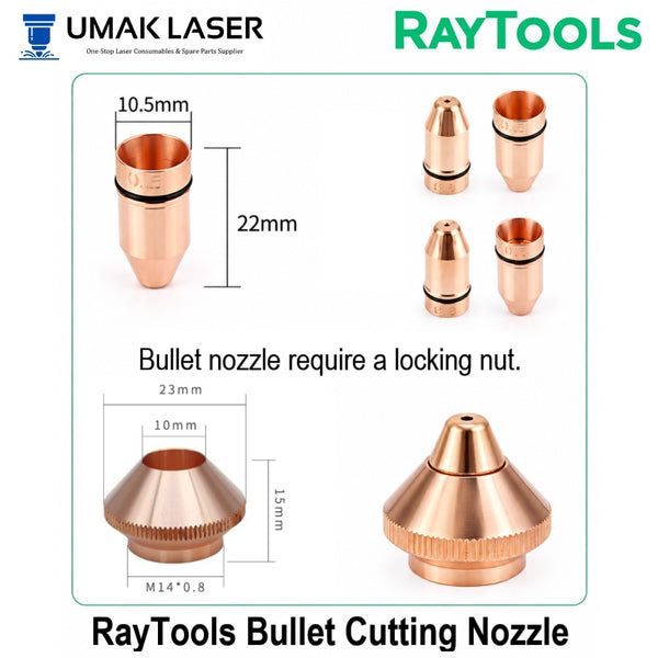 Raytools bullet laser cutting nozzle
